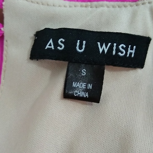 NWT Junior's As U Wish Pink Dress Size Small - Picture 8 of 8